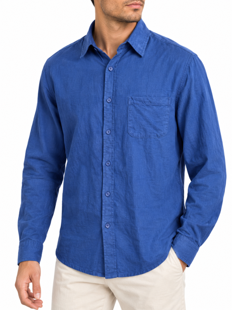 Dynamic Classic Textured Long-Sleeve Shirt