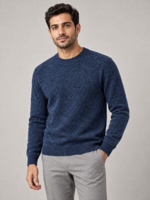 Dynamic Fleece-Lined Knit Crewneck