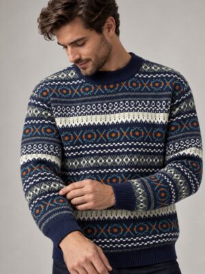 Dynamic Classic Fair Isle Crewneck Sweater