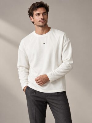 Dynamic Paneled Raglan Crewneck Sweatshirt