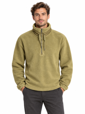 VAMOUS Half-Zip Fleece Pullover