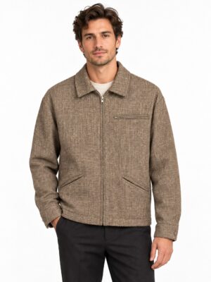 Vamous Textured Zip Jacket