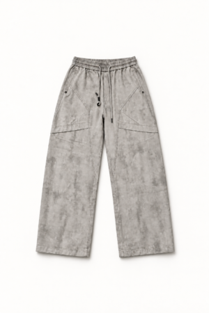 Dynamic Paneled Wide-Leg Pant
