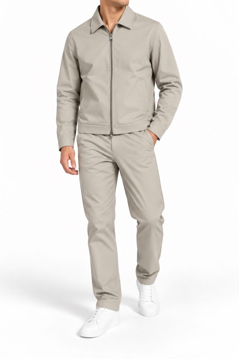 Vamous Minimalist Zip-Up Set