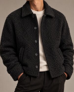 VAMOUS Bouclé Shirt Jacket
